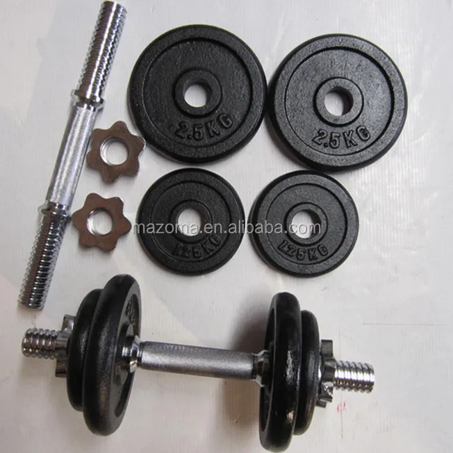 
Custom cast iron 40lb / 20kgs dumbbell set 