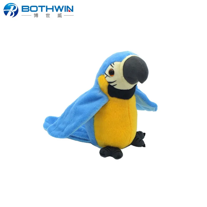 
Talking parrot toy-electronic animal plush toy repeats after words&sounds as special gift for kids 