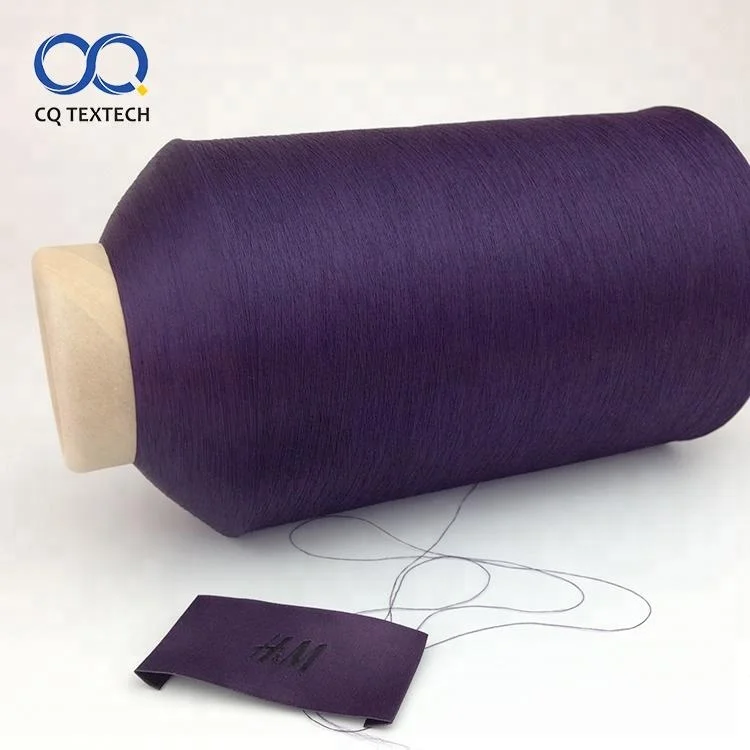 CQ ECO circle recycled polyester 100D dyed yarn with TC GRS certificate