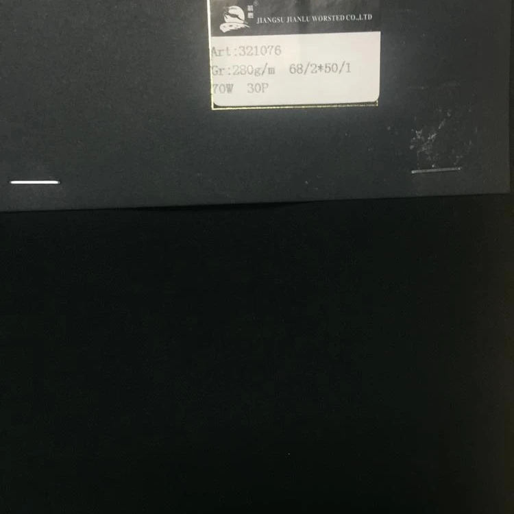 Хорошее качество сверхтонкая черная шерсть/поли ткани с 100% безопасности