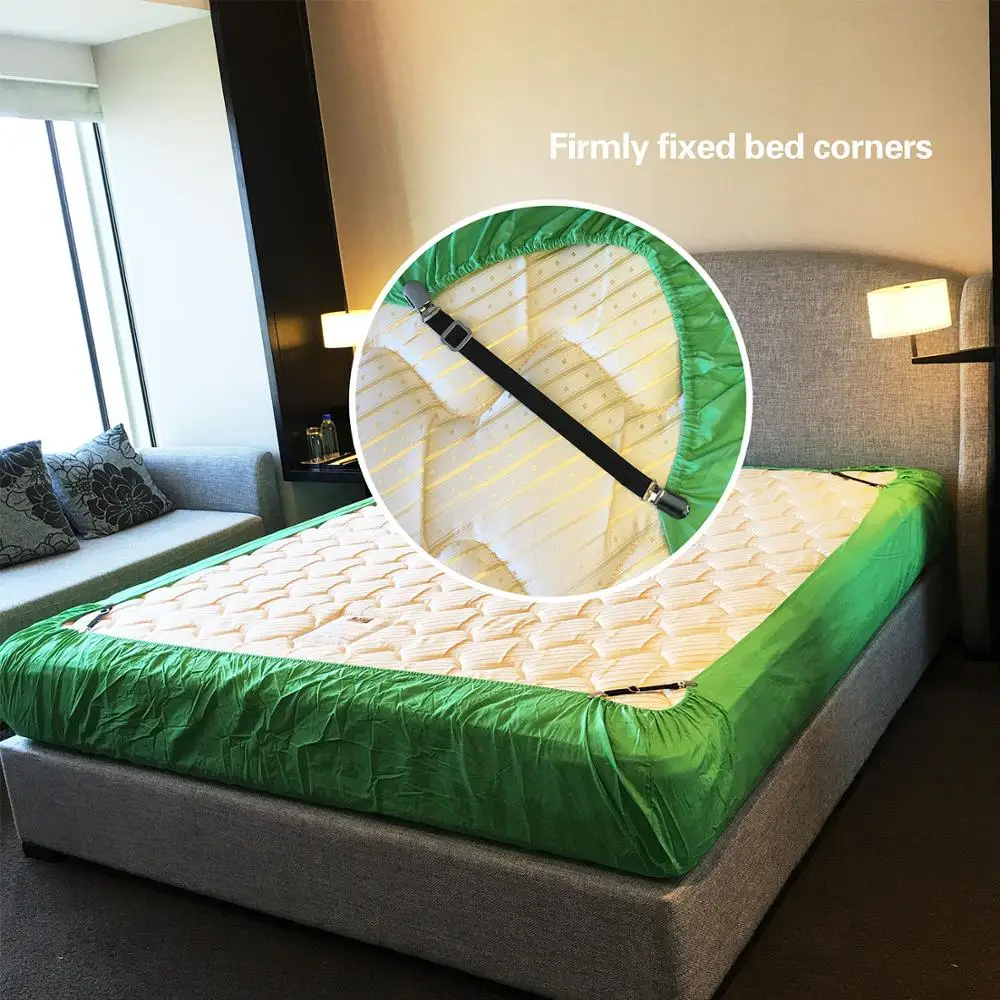 
Greenwell bedding mattress straps bed sheet straps tighteners sheet keepers bed sheet corner holders 