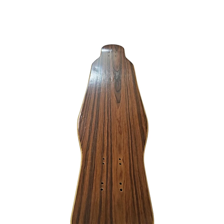 Custom Fiberglass Dancing Long board Deck for Bamboo Maple longboard