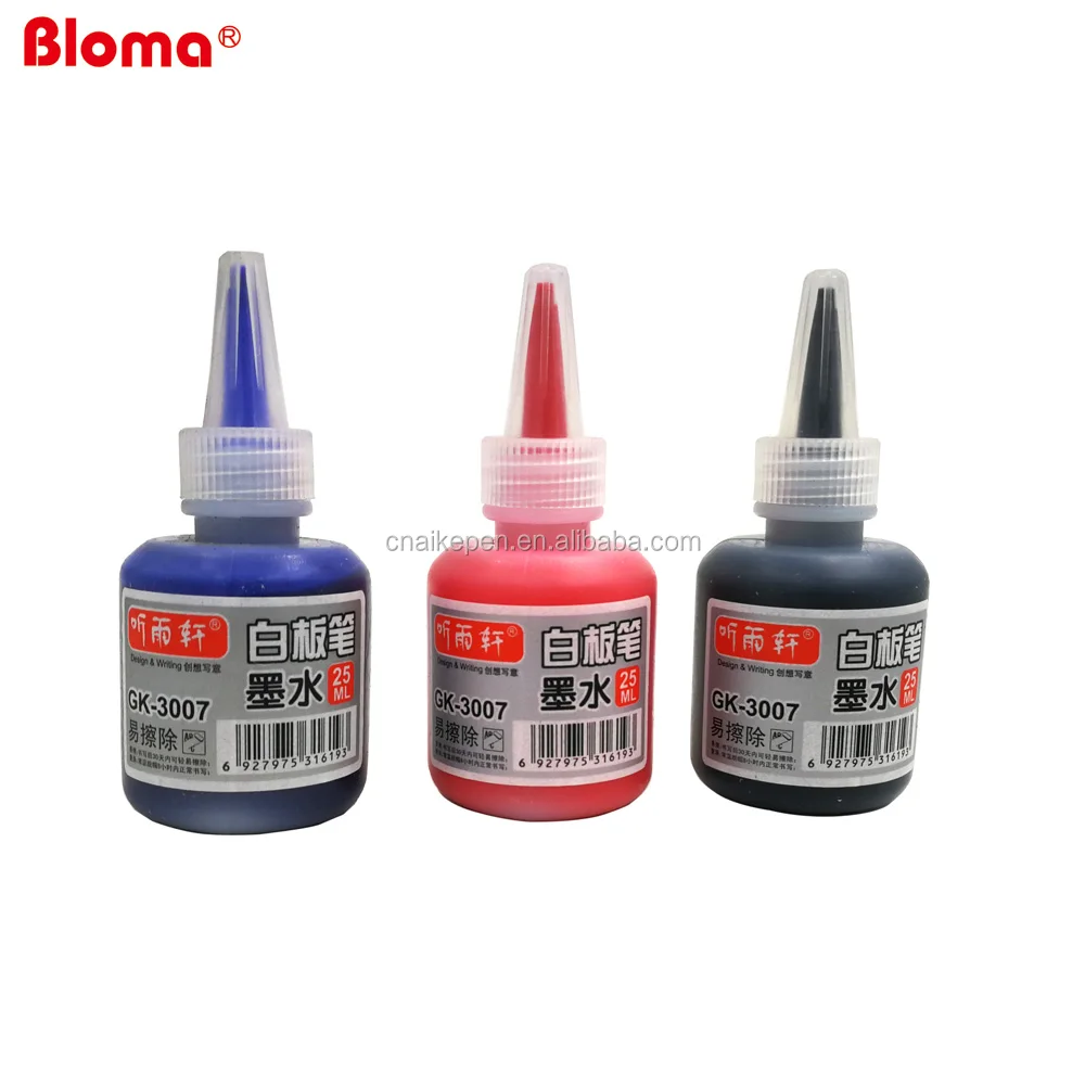 Factory selling whiteboard marker pen and permanent marker pen bottle ink suitable for refillable markers