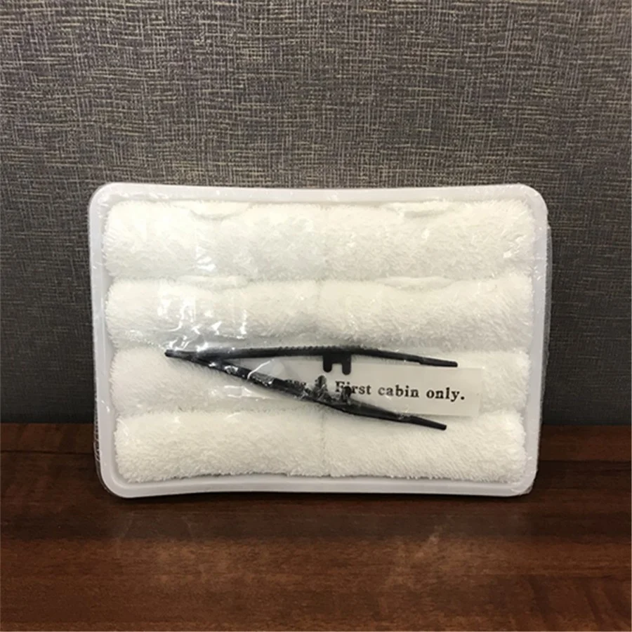 Thailand Thai Airways First Class airplane cotton airline towel