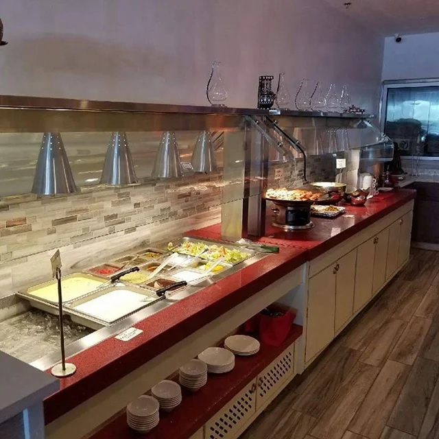 Commercial stainless steel Hot And Cold Buffet Table for restaurant