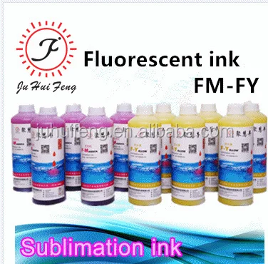 
SGS environmental friendly dye sublimation fluorescent ink 