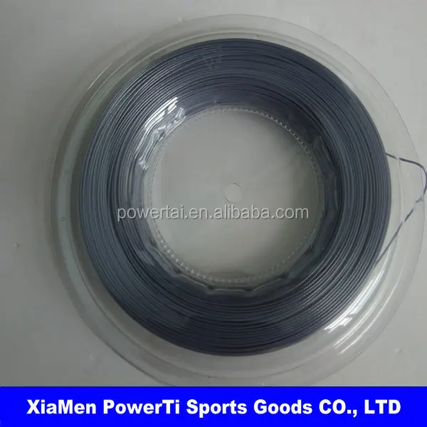 Cheap tennis polyester racket string black color for tennis rackets,can accept custom