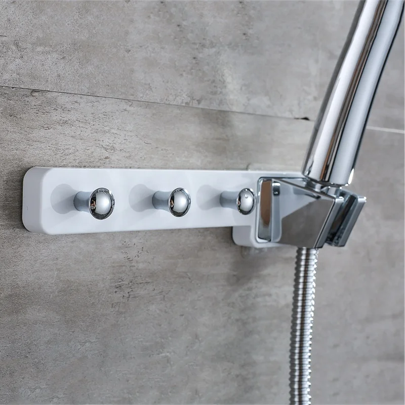 5 Function Chrome Plated Hand Held Shower Ser ABS Hand Showers With Robe Hook