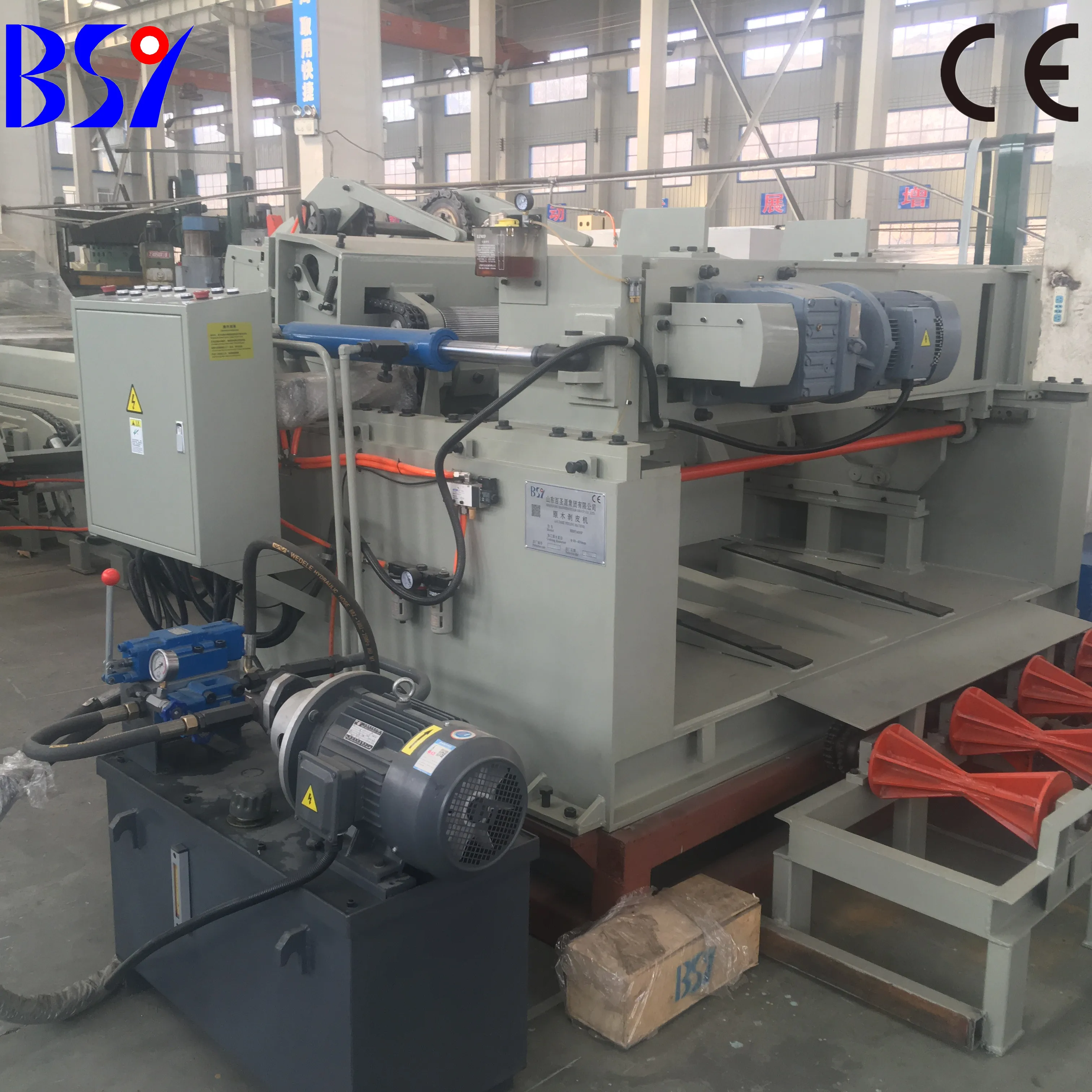 Автоматическая 4 фута и 8 футов дровяная машина для шпона пилинг линии