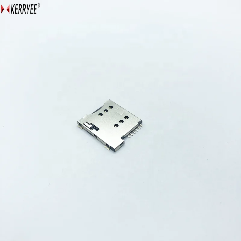
Micro sim card push/push 6P without CD pin connector 