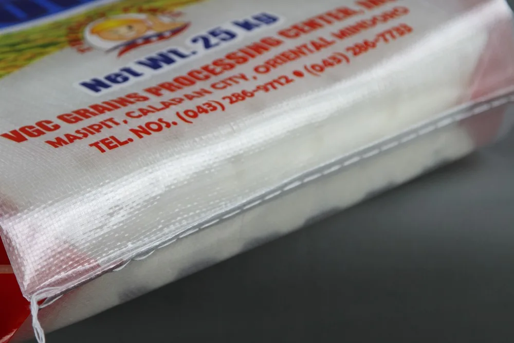 
25kg pp rice bags /pp woven laminated bopp fragrant rice bag 