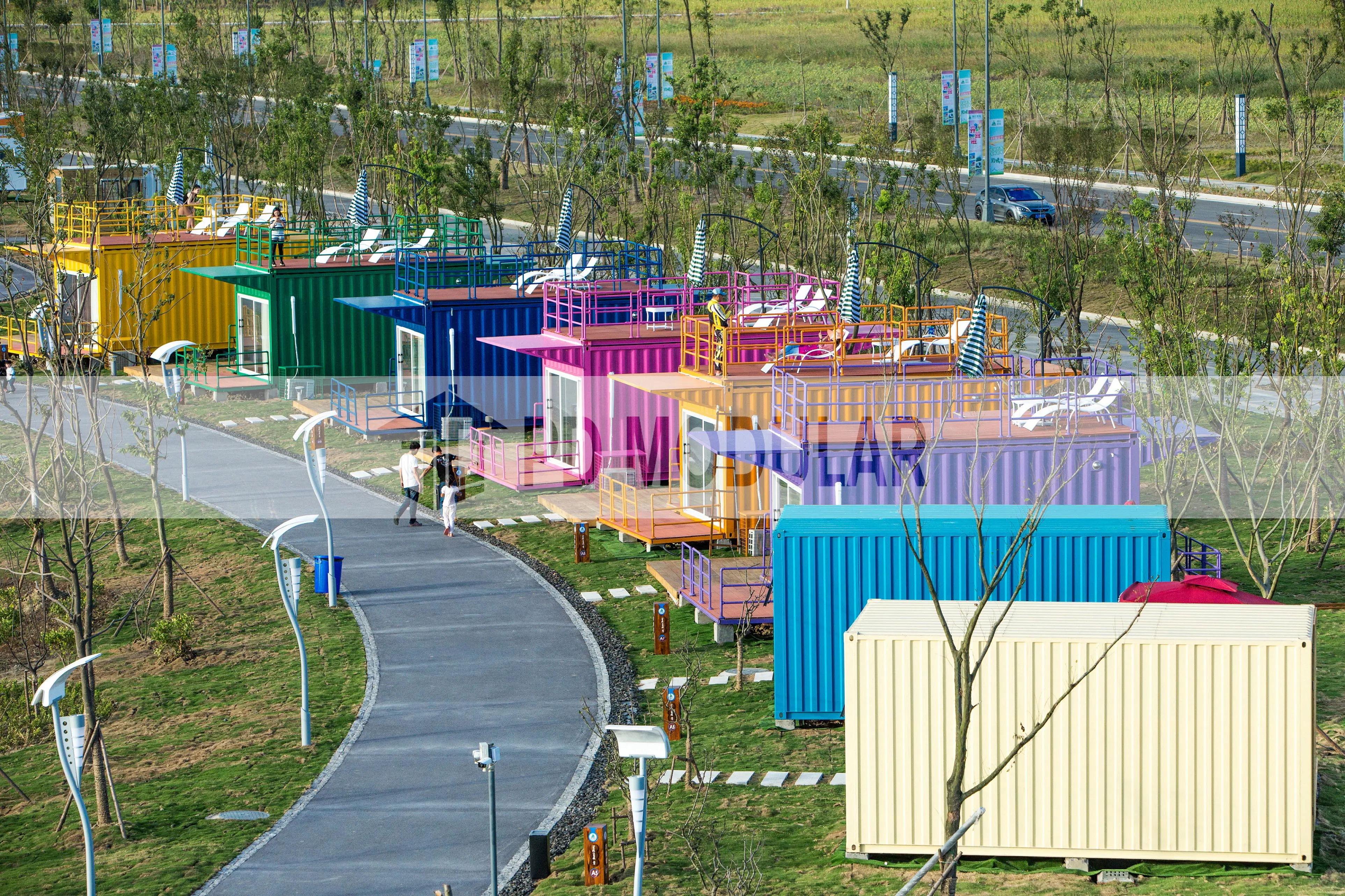 Prefabricated container home cheap steel structure mobile villa