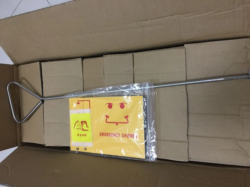 BEST plumbed combination emergency shower station with eyewash