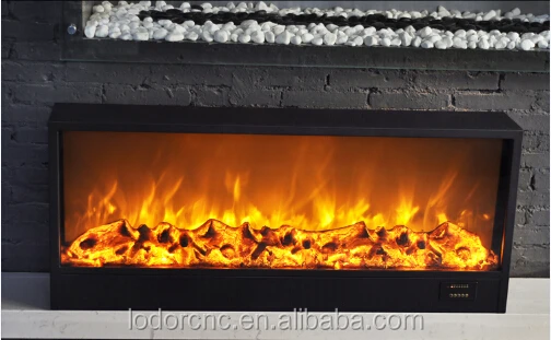 1500mm recessed /embedded  electric generator fire place as TV stand