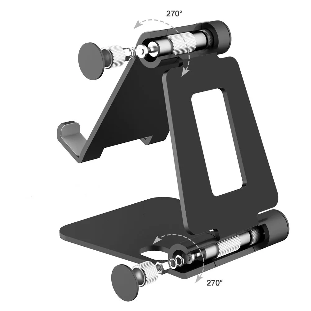 Amazon dropship aluminum Cell Phone Desk holder foldable stand for tablet