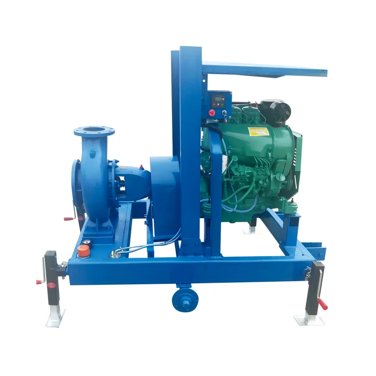 Mobile type  centrifugal  8 inch Deutz diesel engine water pump for irrigation