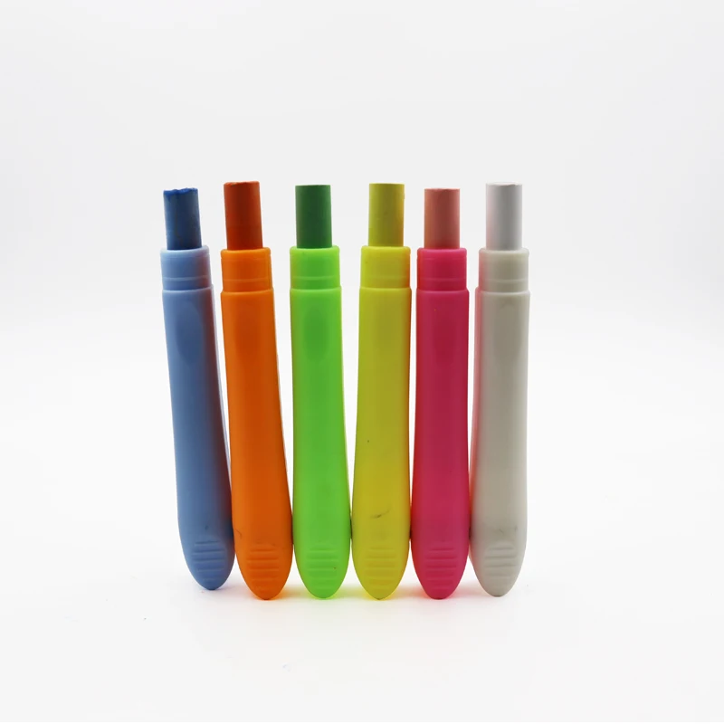 
12/20 package Coloured wholesale dust free green board chalk for teacher or kids 