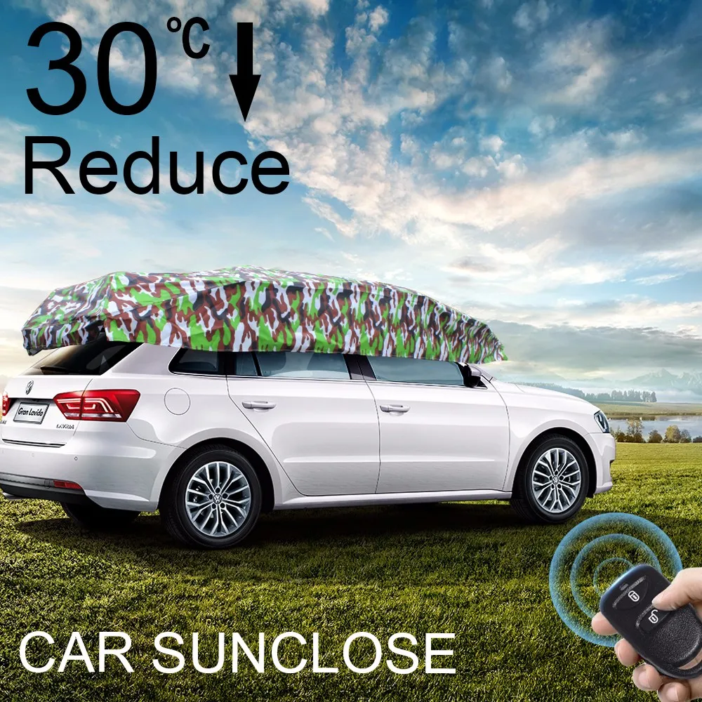 SUNCLOSE PEVA + PP Хлопок Непромокаемые Дышащая Ткань Покрытия Автомобиля Зонтик Палатка