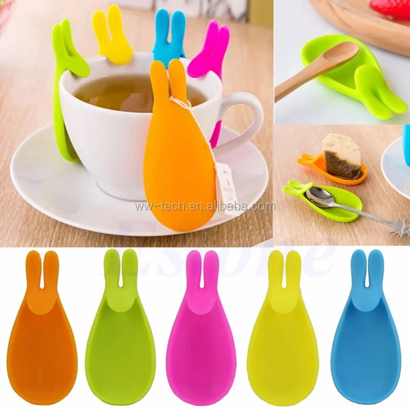 Cute Bunny Rabbit Silicone Tea Bag Holder