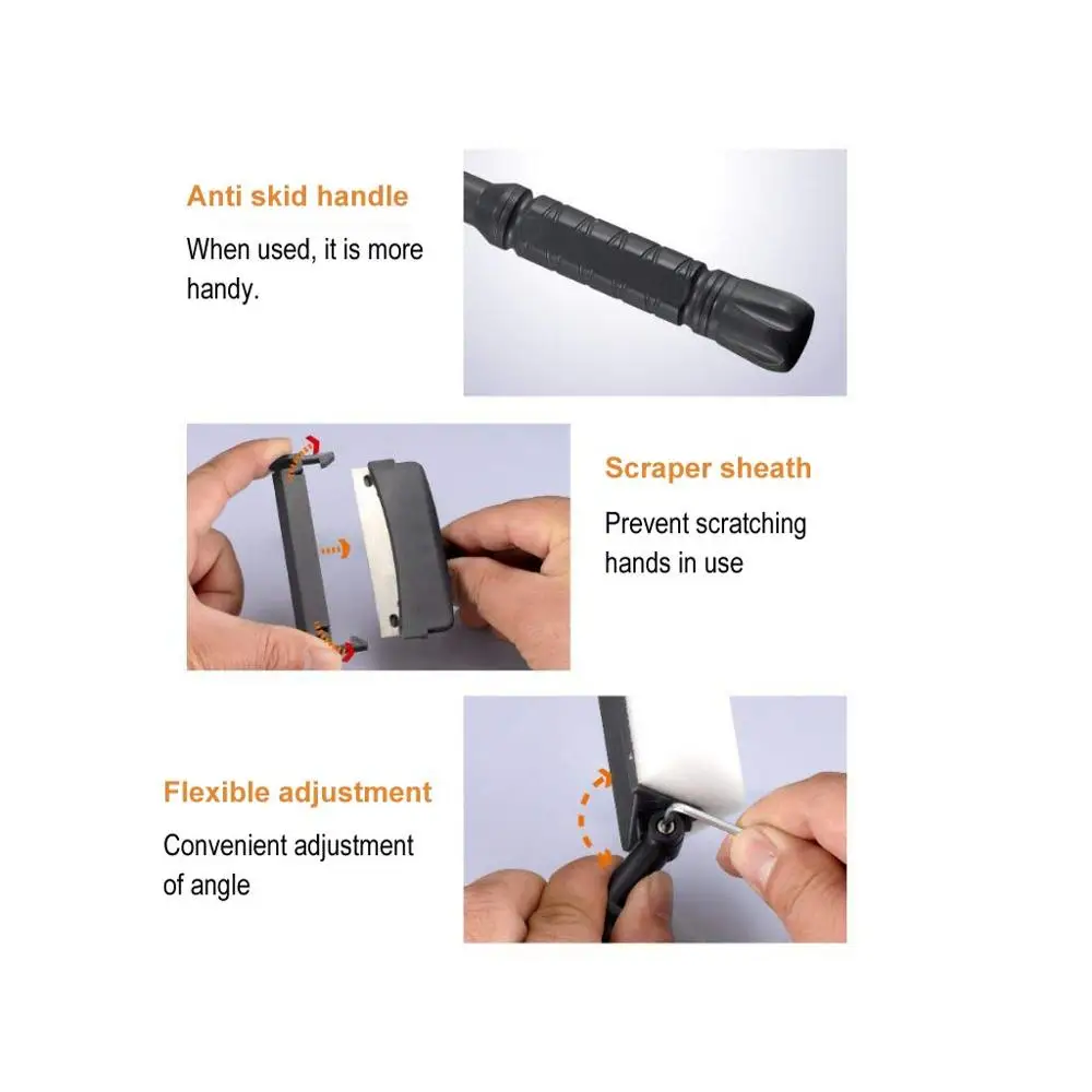 6 in 1 Aquarium Cleaning Tool Kit Algae Scraper Scrubber Pad Sponge Telescopic Handle Fish Tank Brush Cleaner  for Saltwater