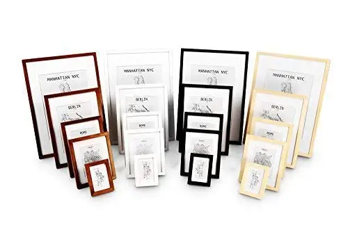 23x23cm white wood 3d deep shadow box photo frame customized size wall art shadow box photo frame