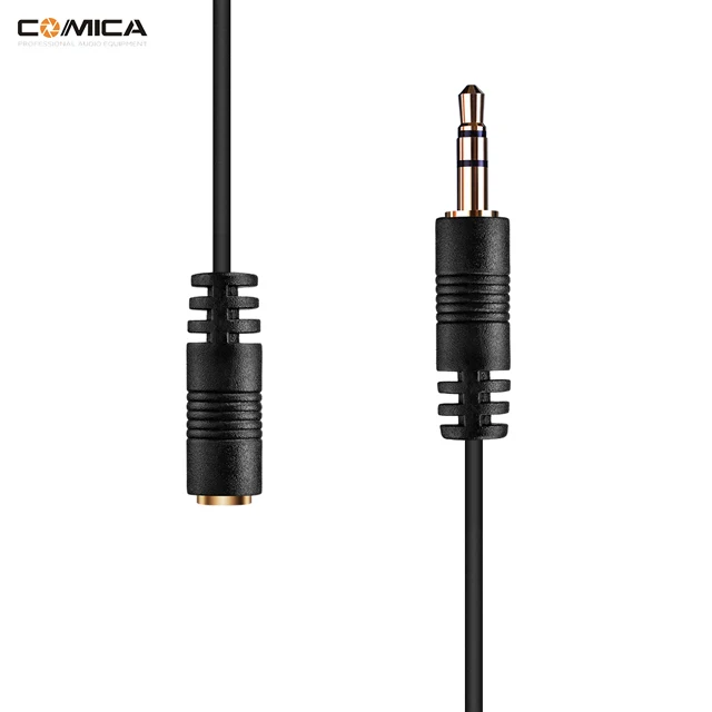 COMICA Female 3.5mm Audio Cable Converter Microphone Cable Adapter for Canon, for Sony, for Nikon cameras TRRS-TRS Adapter