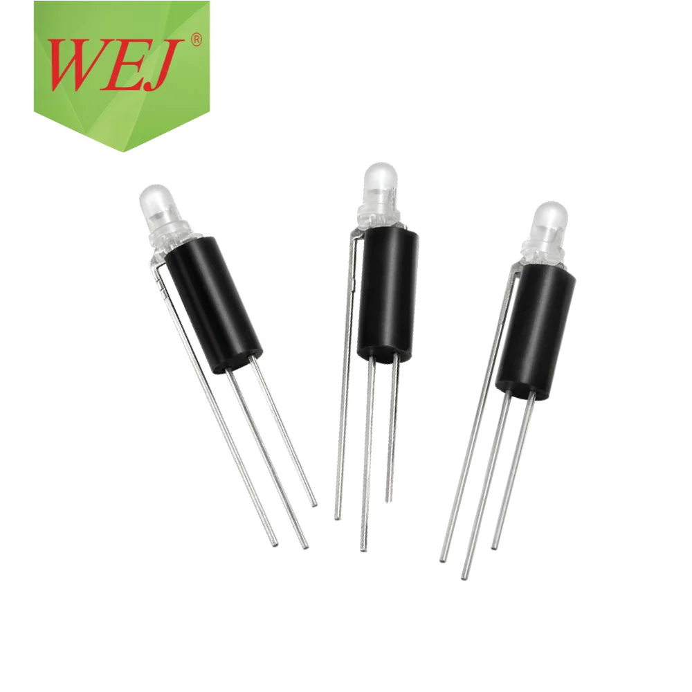 3mm red&green bi-color Round LED Diode 3 pins lamp hard holder led