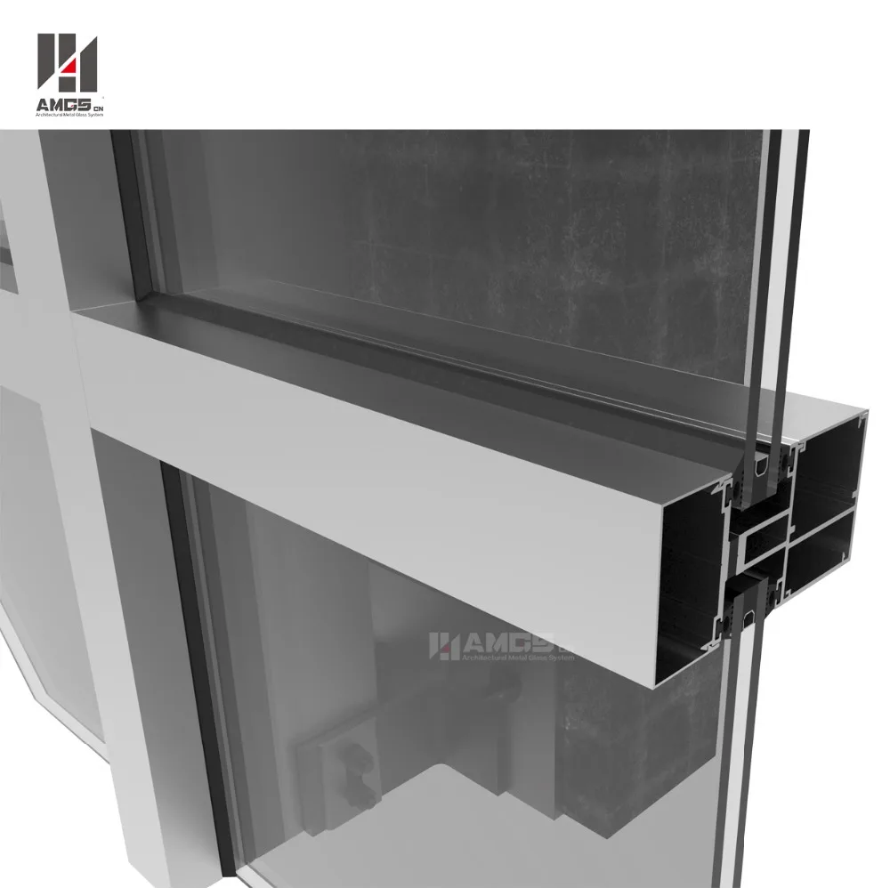 
Storefront/unitized/structure Aluminum Facade Glass Detail Dwg Unitized Curtain Wall System 