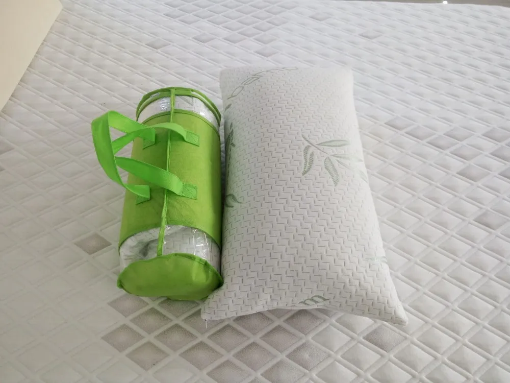 Cheap Queen and king size Shredded Memory Foam filling Bamboo Pillow for Hotel