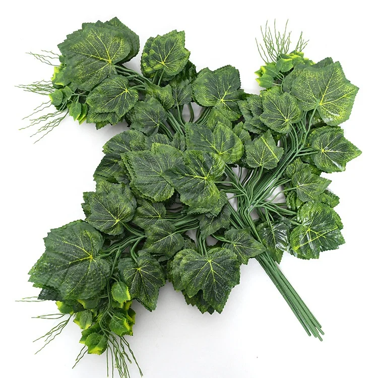Super star artificial grape leaves artificial plants trees branches