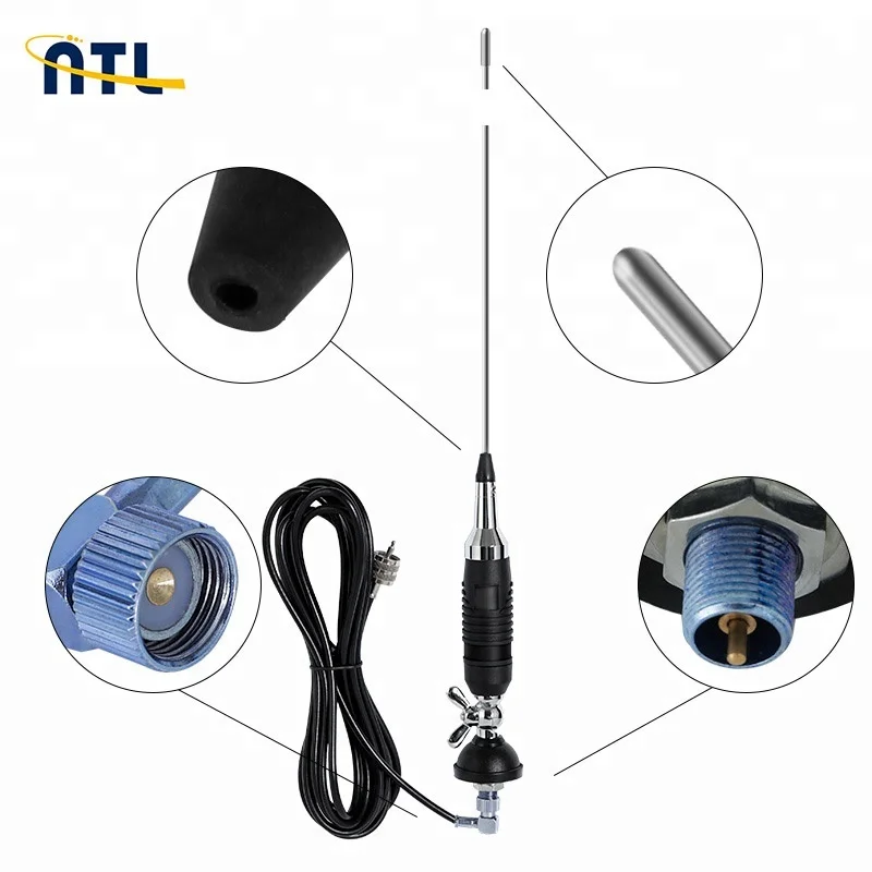 
Manufacturer Whip Mounted Type RG 58 Cable Citizen Band 27MHz Truck CB Antenna 