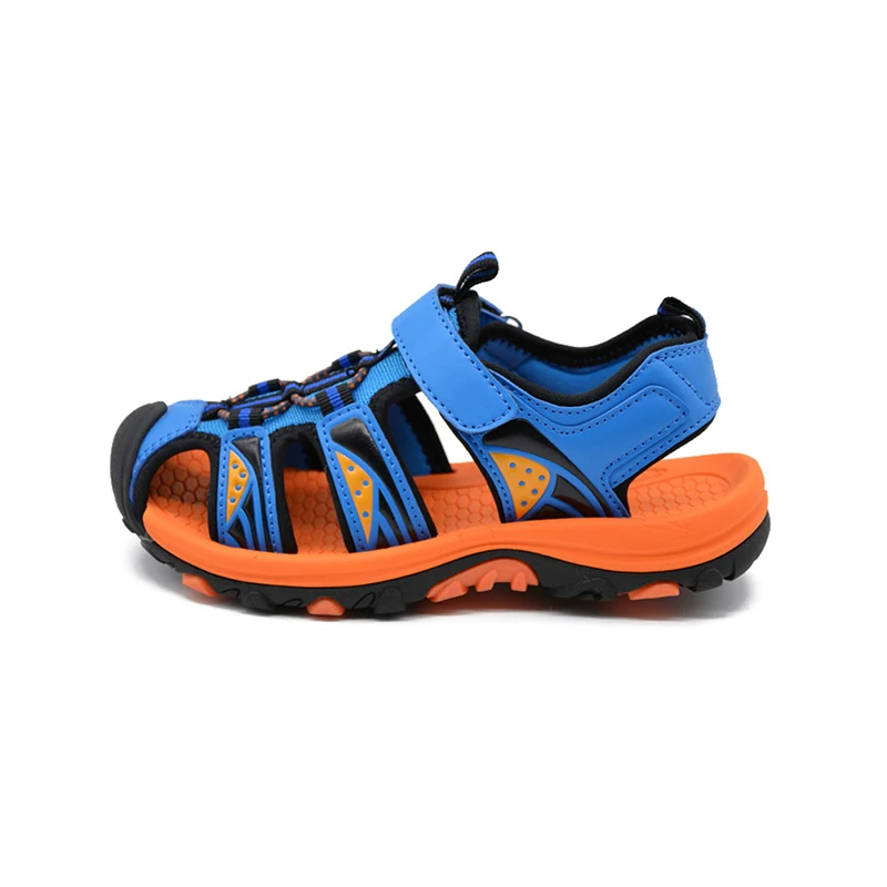 2017 новые удобные модные детские пляжные сандалии с закрытым носком