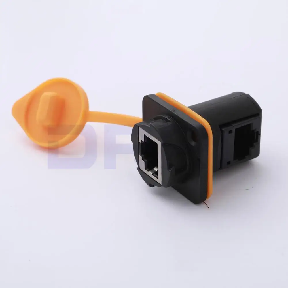RJ45 waterproof Connector Sockets Female Ethernet Panel Mount Jack Plug IP65