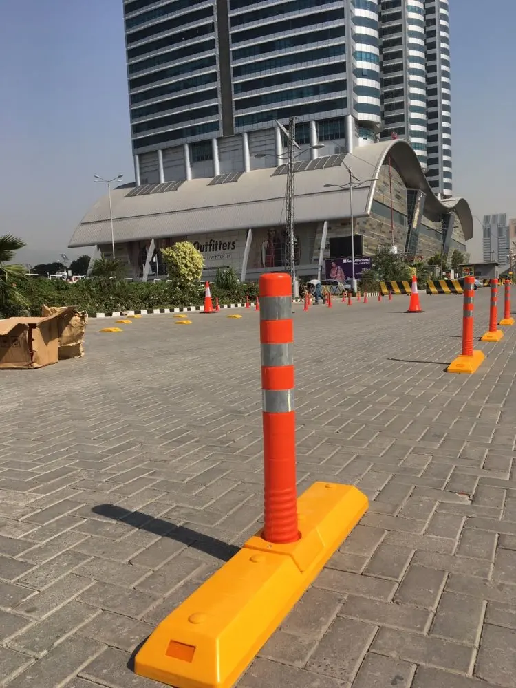 78cm height lane separator delineator flexible warning post