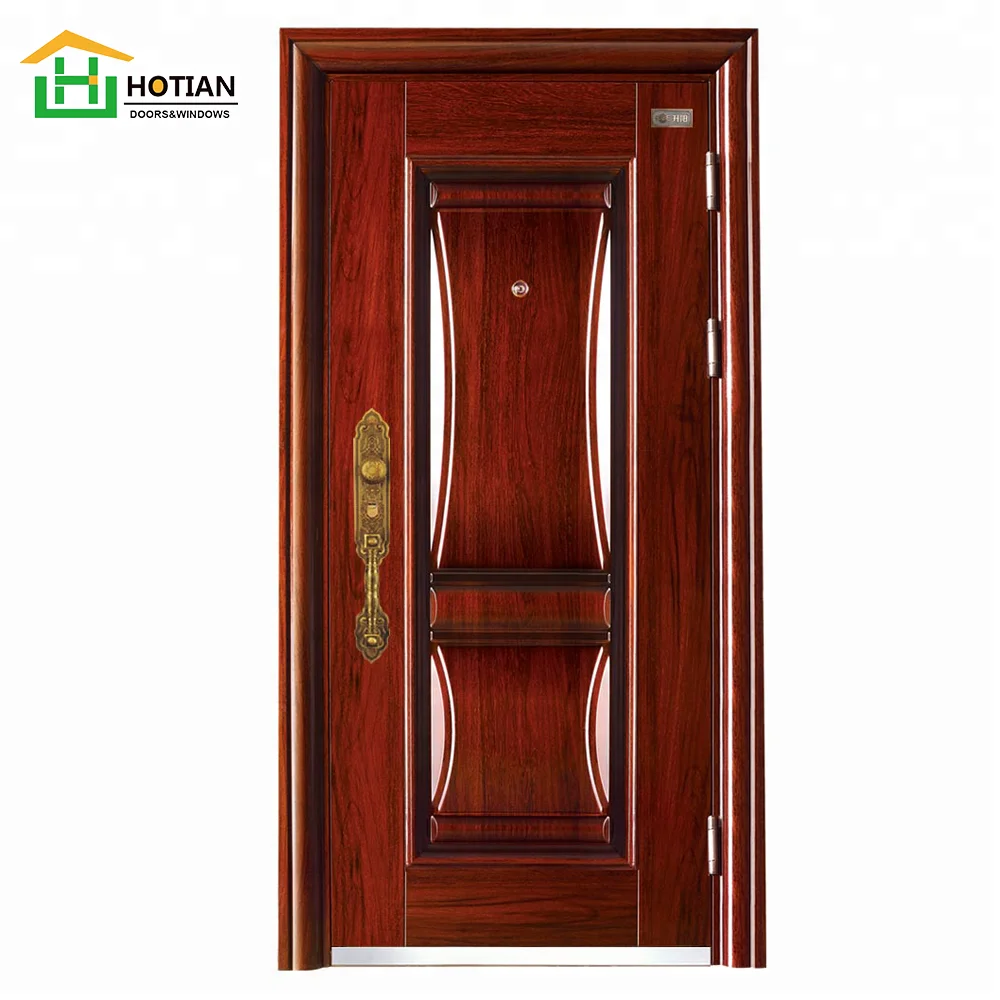 Modern single interior  bulletproof steel door plain white bedroom door for sale high quality