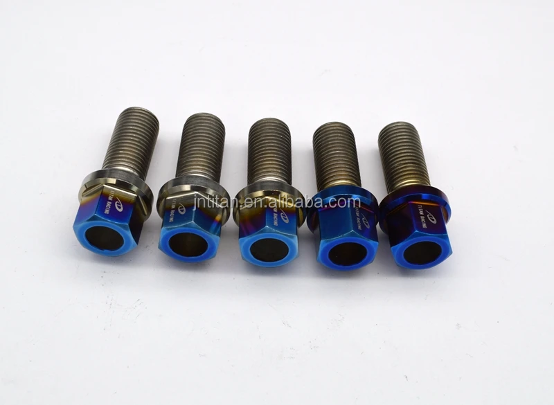 Gr5 titanium wheel bolt M14*1.5*28mm with ball seat