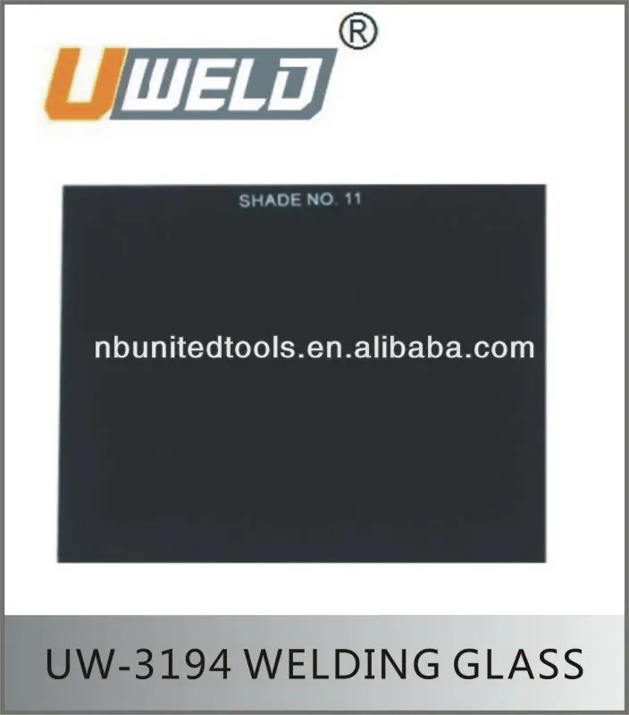 Clear and Tinted ANSI black Welding Glass