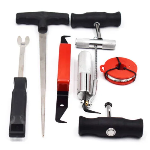 7pcs Windscreen Removal Set Car Auto Glass Removal Tool Set tools for auto windshield removal tool