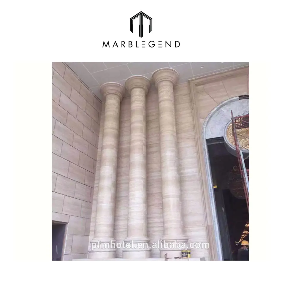 gate decorative white carved marble stone roman pillars and column