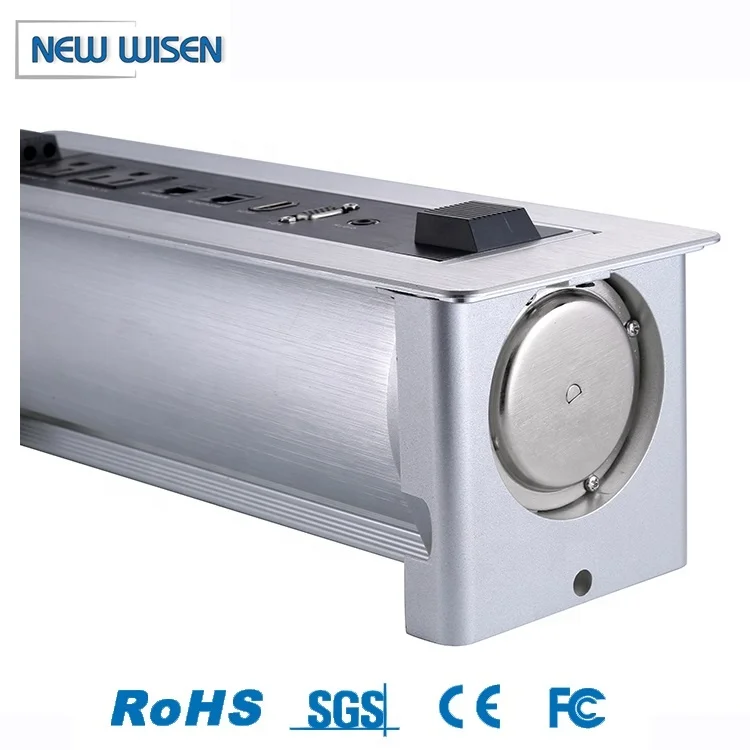 office furniture outlet rotating media hub motorized revolving socket box