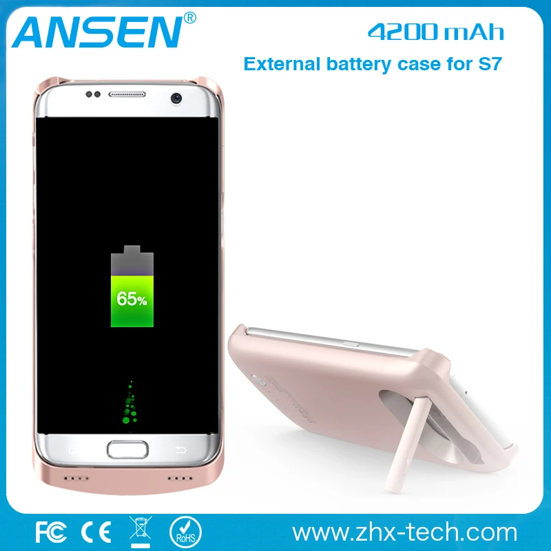 в сша оптовая торговля внешний аккумулятор 4200 мач батареи телефона банка Samsung S7 S7 края беспроводного зарядного устройства