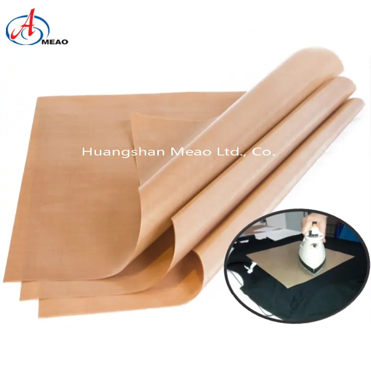 Ptfe стеклянные волокна не липкий тефлон лист для жары