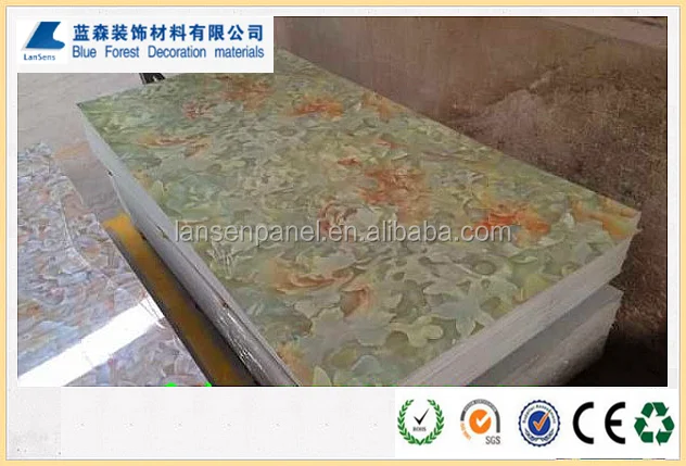 
hot sale good quality for interior decoration pvc marble sheet 