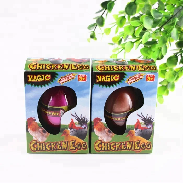 2018 new novelty Gift Box Hatching Inflatable Animals Growing Pet Dinosaur Turtle Lizard Swelling Eggs child gift Toys wholesale