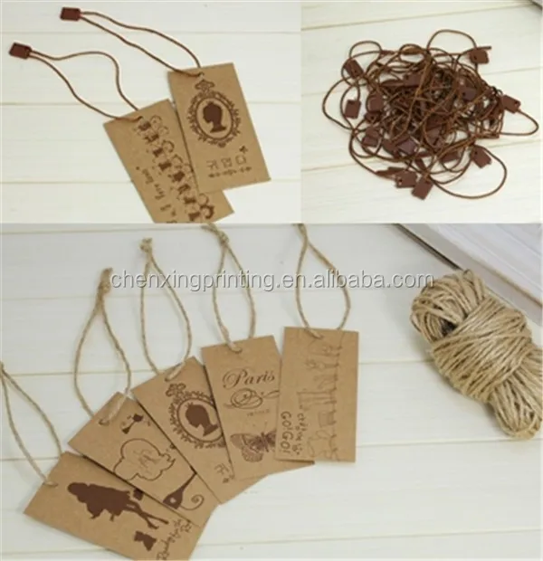 
Corrugated hanging tag Price Tag Clothing Kraft Brown Scallop Blank Hang tag Japan 
