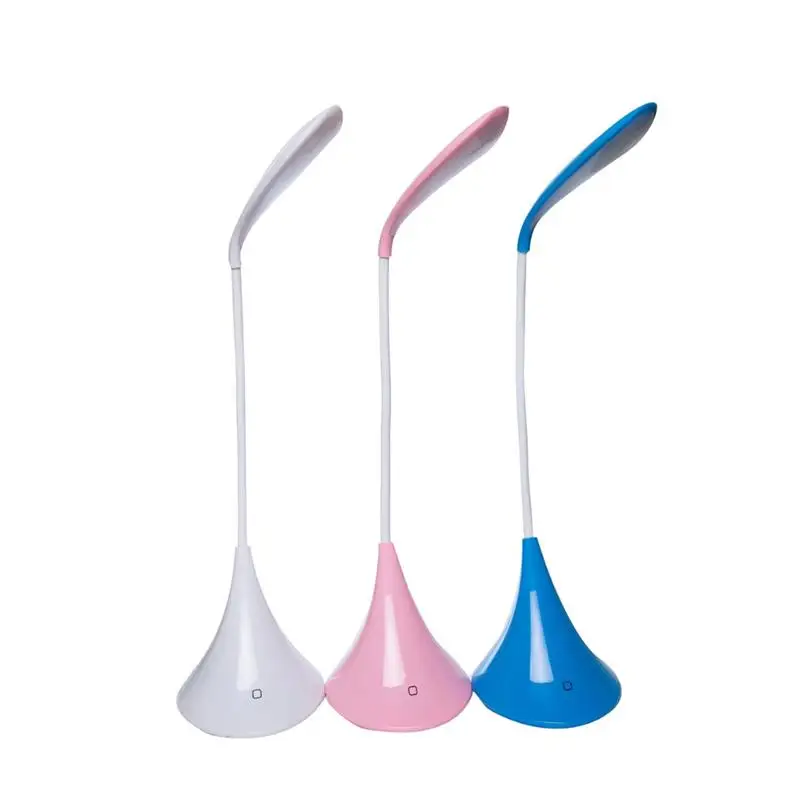 Цилиндрическая форма 3 уровня сенсорный сенсор USB Светодиодная настольная