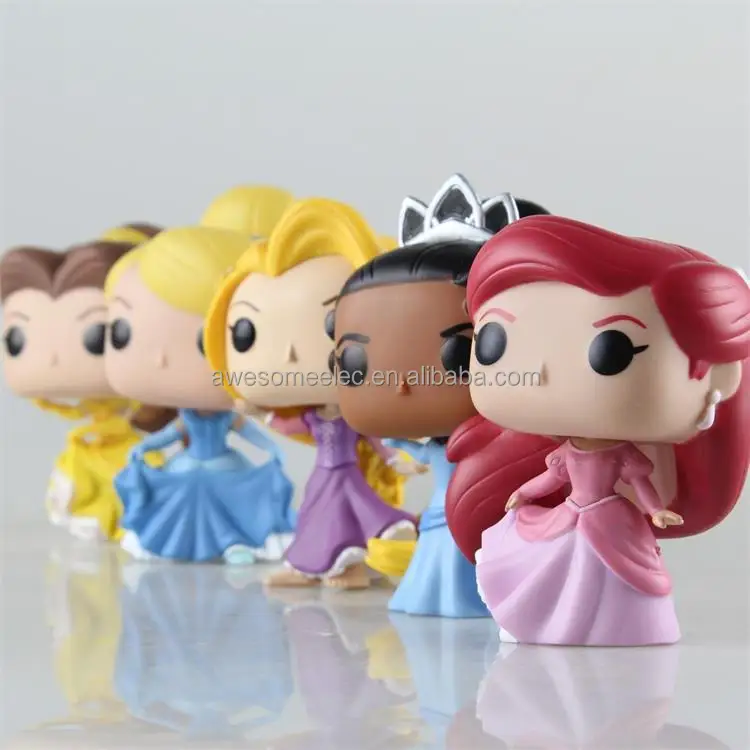 Cartoon Love Princess Funko Pop, Elsa Anna Action Figure, Little Mermaid Ariel PVC Figure Doll Kits