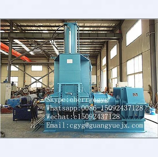 75L Hydraulic rubber compound kneader machine / dispersion kneader mixer / rubber sheet production line