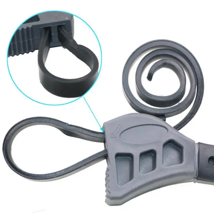 Heavy Duty Adjustable Rubber Plastic Automotive Oil Filter Strap Wrench