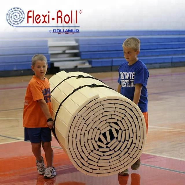 Hot sale Flexi Roll UWW wrestling floor mat/ Dollamur Rolling kickboxing Mat